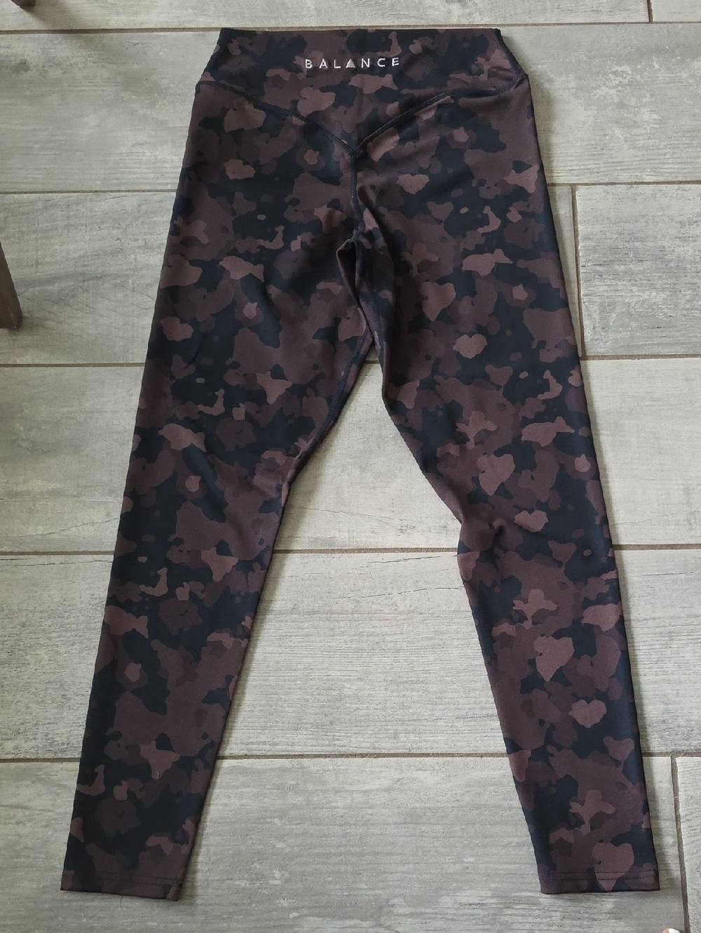 NWOT - Balance/Vitality Brown Camo Leggings